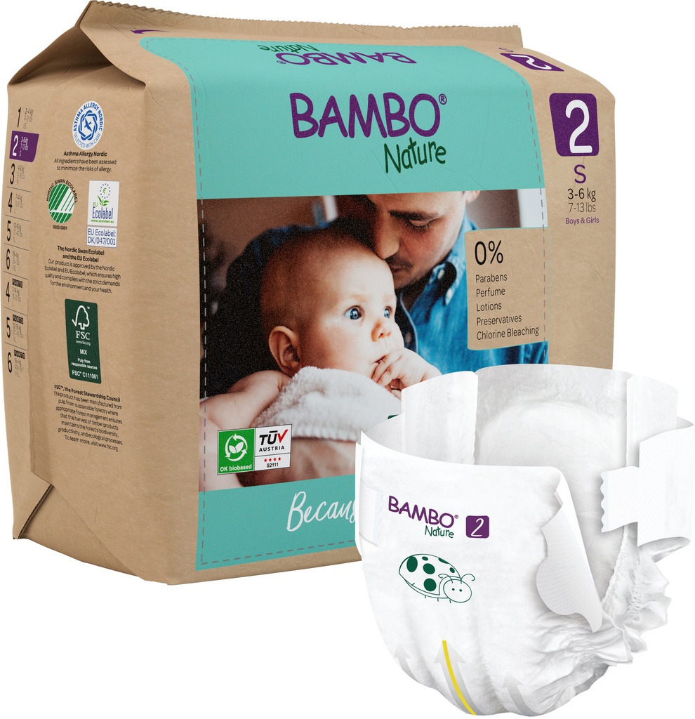 Bambo Nature Talla 2 |  30 unidades