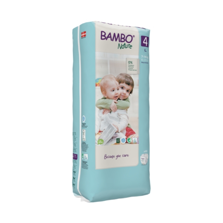 BAMBO NATURE TALLA 4 TALL PACK 48 Un