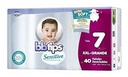 [79238] Bbtips Pañal Bebé Sensitive 7 XXXL | 40 Un