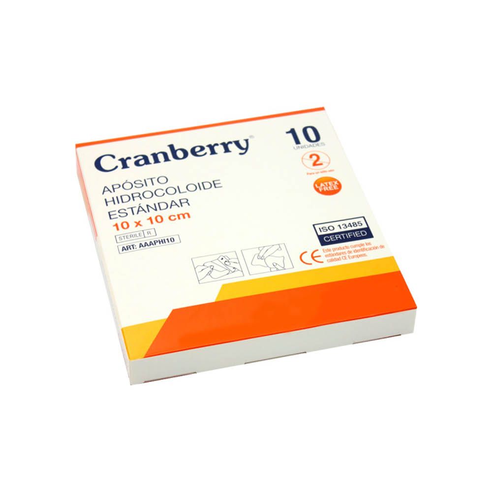 CRANBERRY PARCHE HIDROCOLOIDE 10x10 UNIDAD