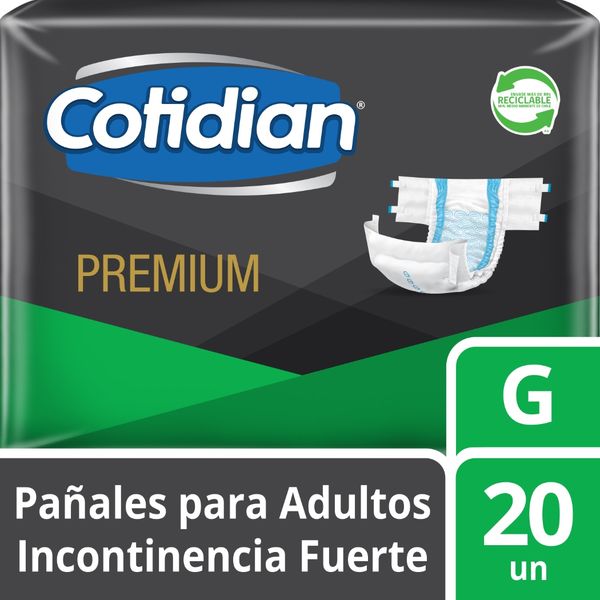 Cotidian Premium Pañal Adulto G | 20 Un