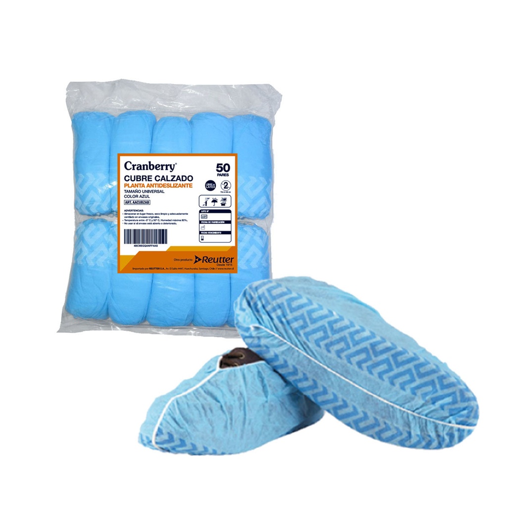 Cranberry Cubrezapato de Tela Gruesa Azul | 100 unidades