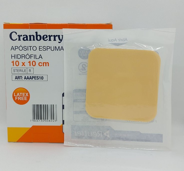 CRANBERRY ESPUMA HIDROFILA 10x10 UNIDAD