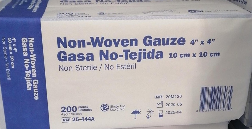 GHC Gasa No Estéril No Tejida | 10x10 cm - 200 un