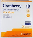 [AAGAPA10] Cranberry Gasa Parafinada Estéril | 10 x 10 cm | Caja 10 Unidades