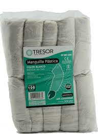 Tresor Manguilla Plástica Blanca | 100 un