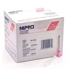 NIPRO AGUJA HIPODERMICA 18G x 11/2 CAJA 100 UN