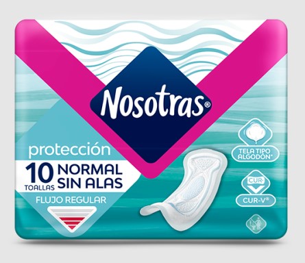 NOSOTRAS NORMAL SIN ALAS TELA SUAVE 10 UN