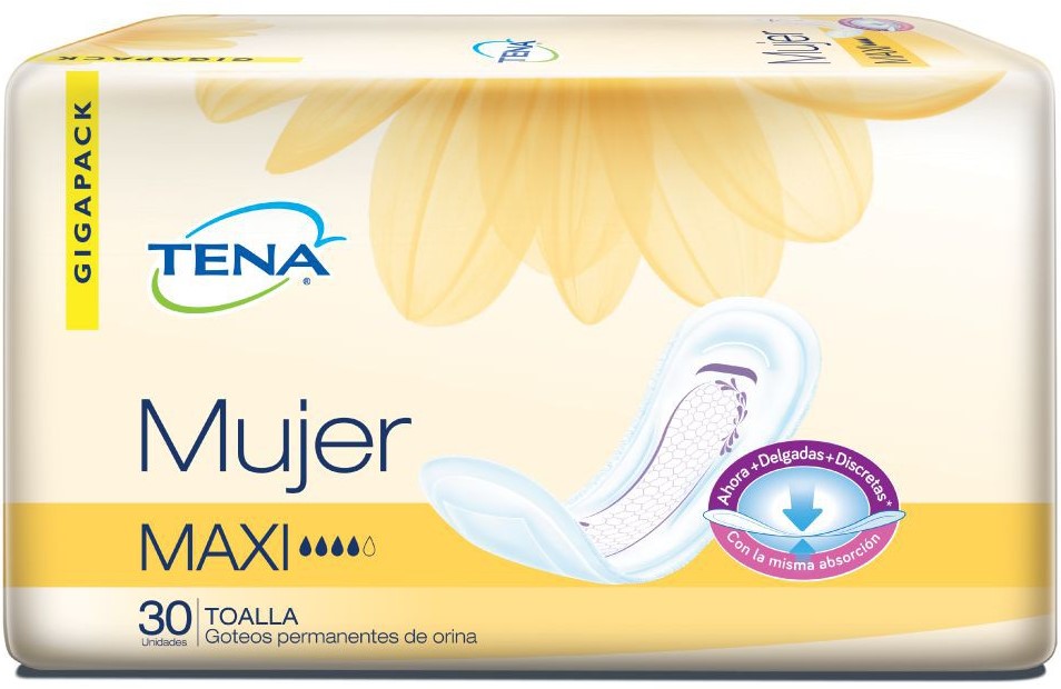 Tena Mujer Maxi | 30 Unidades