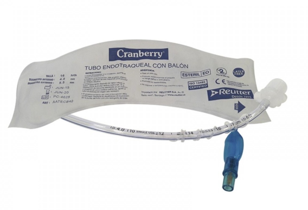 Cranberry Tubo Endotraqueal con Balón 5,5 mm | Unidad