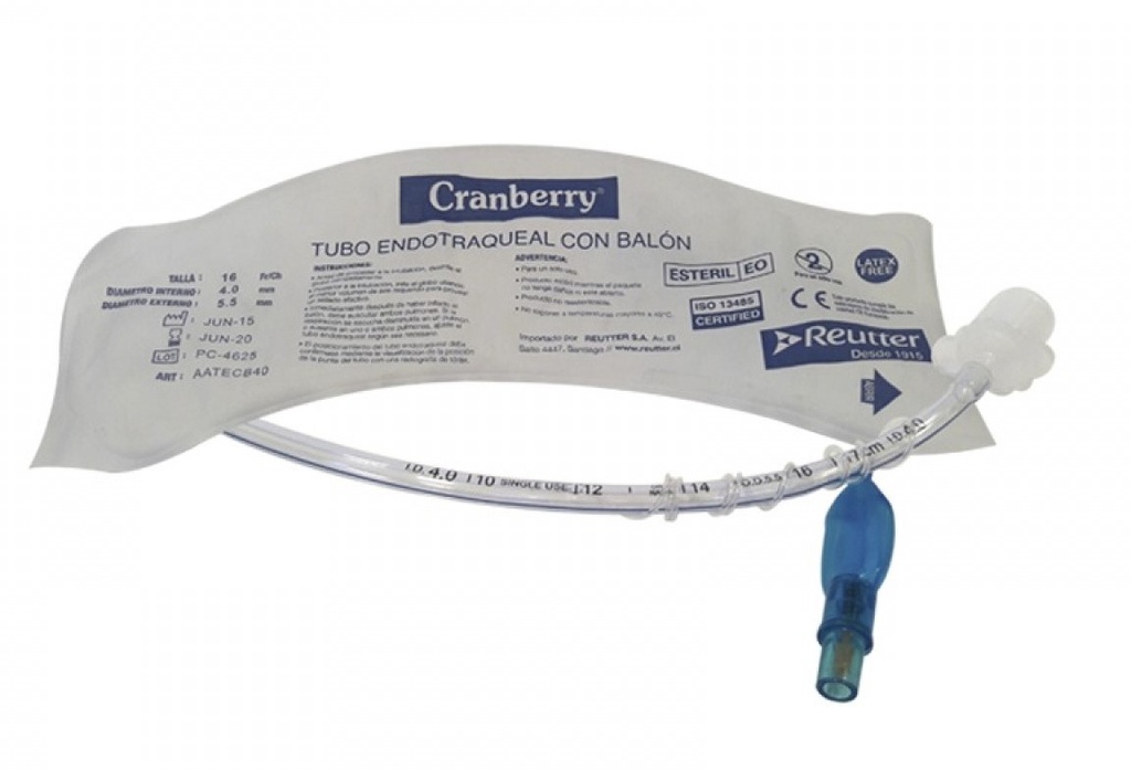 CRANBERRY TUBO ENDOTRAQUEAL C/BALON 9 MM