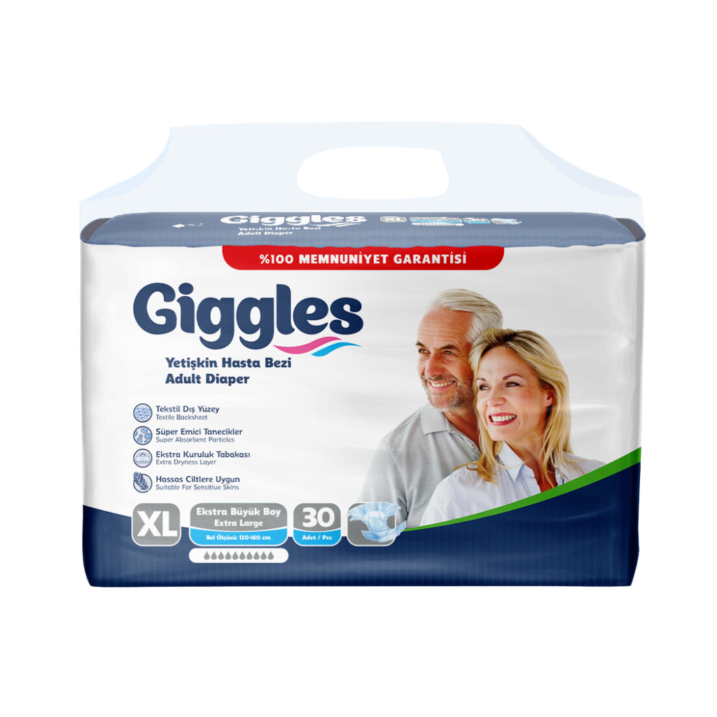 GIGGLES PAÑAL XL X 30 UN