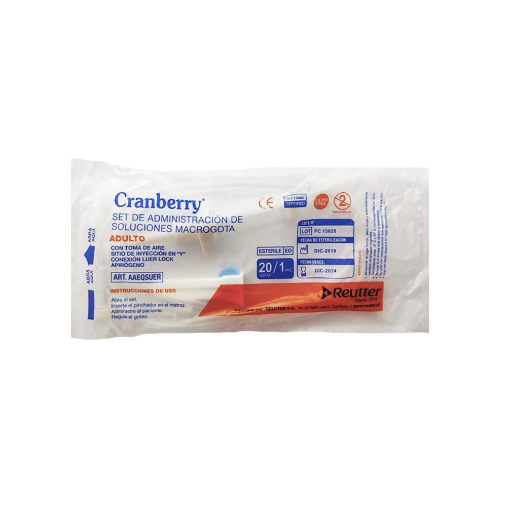 CRANBERRY BAJADA DE SUERO PEDIATRICA SET ADM.SOLUCIONES MICRO 60 G/ML