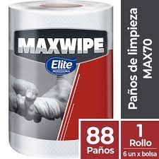 ELITE PAÑO MAXWIPE ROLLO X 88UN