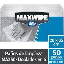 ELITE PAÑO MAXWIPE MEDIANO DOBLADO X 50