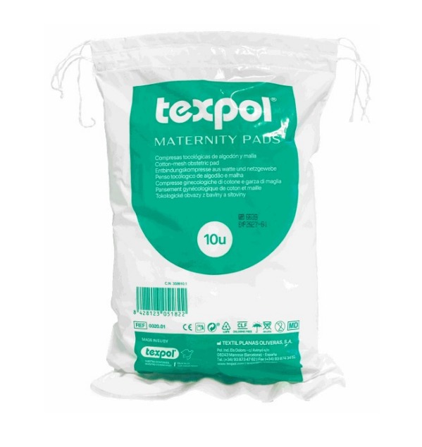 TEXPOL Apósito de Algodón y Malla | Pack 10 Unidades