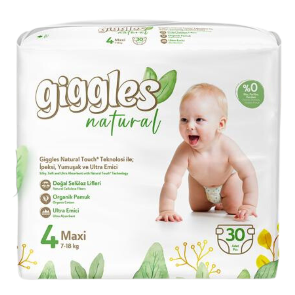 GIGGLES NATURAL 4 MAXI 30UN