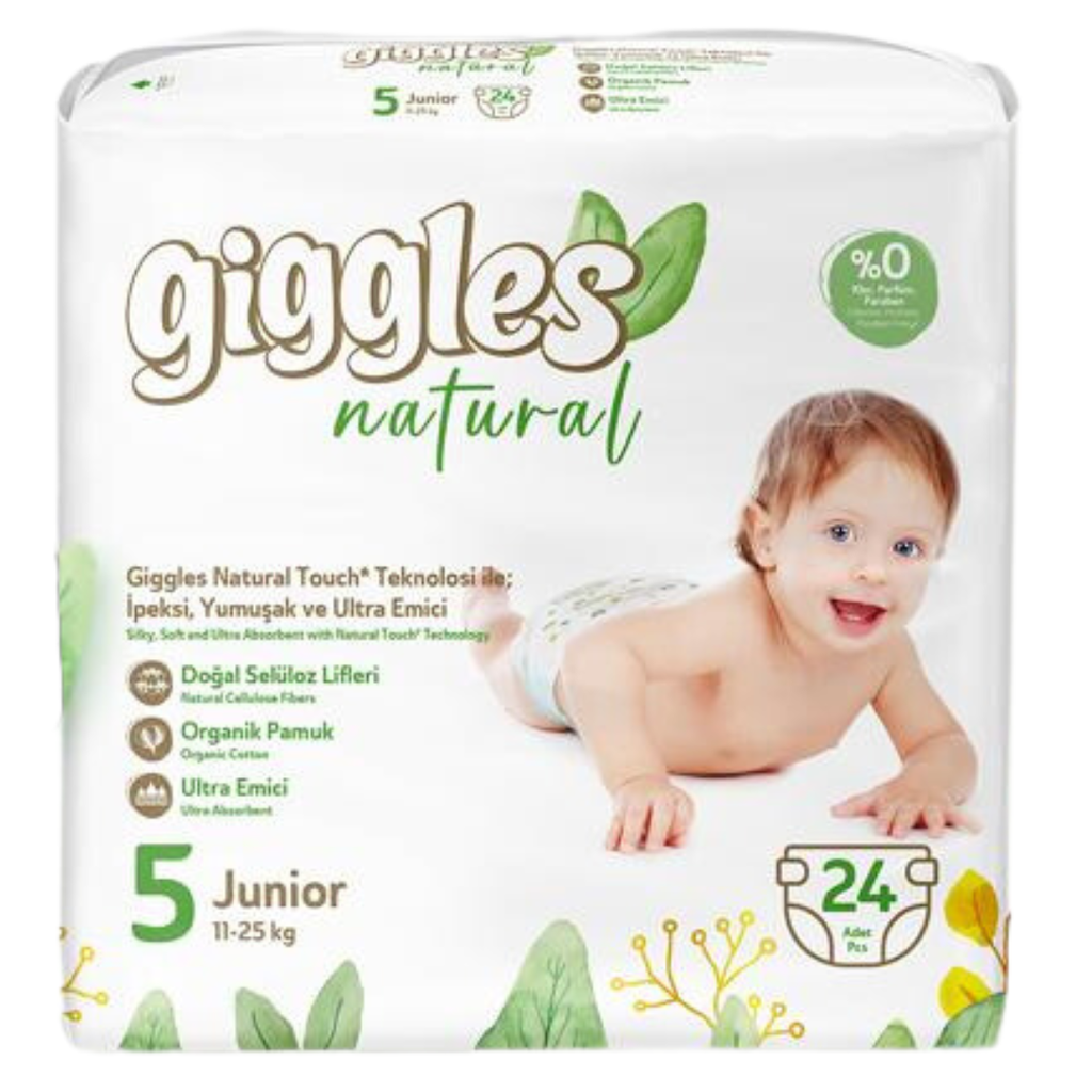 Giggles Natural Talla 5 (Junior) | 24 un