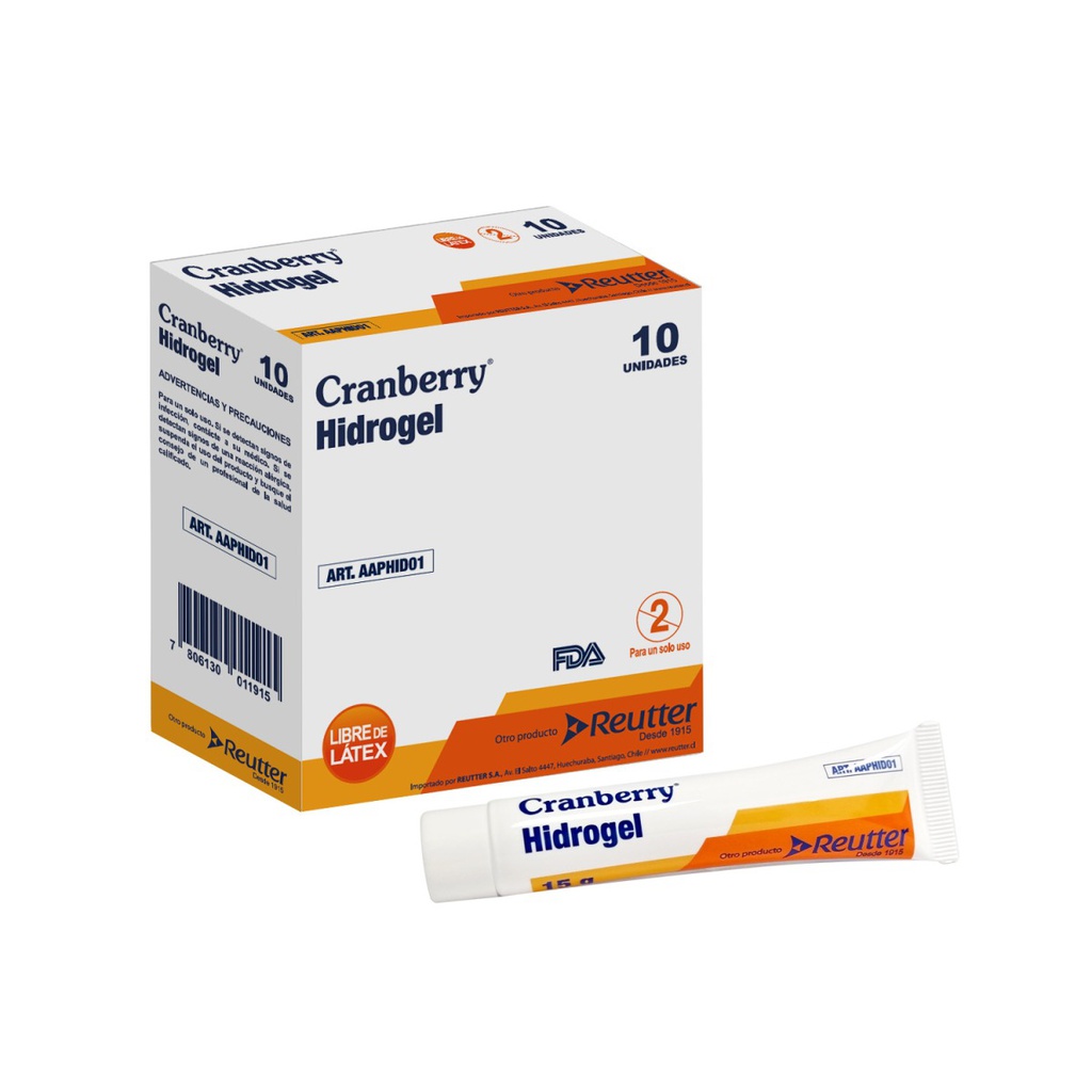 Cranberry Hidrogel Tubo 15 gr | Unidad