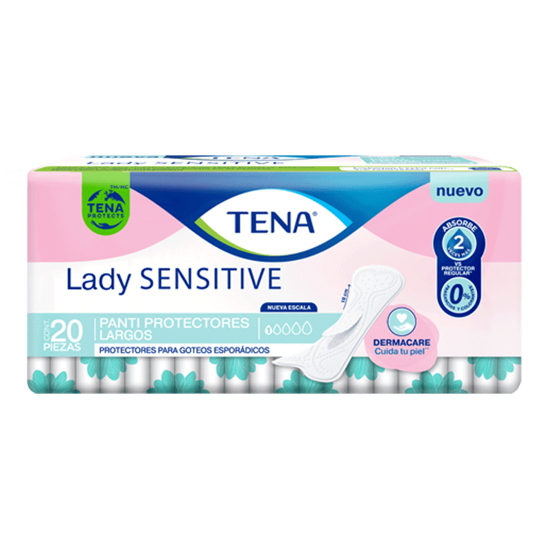 Tena Lady Sensitive Protector Anatómico | 20 Unidades