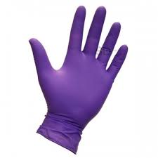 Guante de Nitrilo Morado Talla L | 100 un