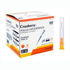 Cranberry Aguja Hipodérmica 25G x 1 5/8 | Caja 100 Unidades