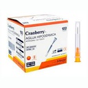 [AAAG2558] CRANBERRY AGUJA HIPODERMICA 25G X 1 5/8'' CAJA x 100