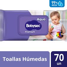 TOALLA HUMEDA BABYSEC PREMIUM AQUA 70 UN.