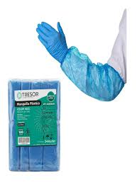 Tresor Manguilla Plástica AZUL | 100 un