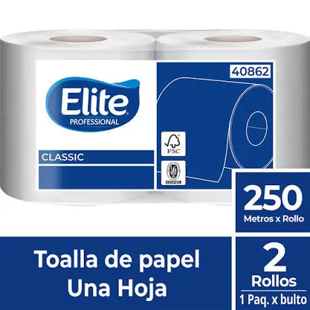 ELITE Toalla Elite Rollo | 2X250m