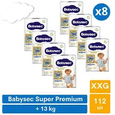 Babysec Super  Premium Pack Mensual XXG l 112 un   