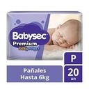 Babysec Premium Talla P | 20 Unidades