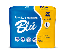 [AB3210G14] Blú Apósito Talla L | 20 Unidades