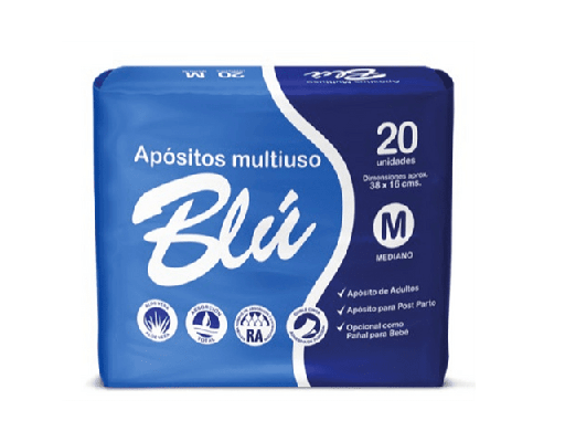 [AB3020M14] Blú Apósito Talla M | 20 Unidades