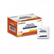 [AATOAALC] Cranberry Toallitas con Alcohol 70% | Caja 100 un