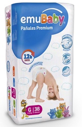 [PI130] Emubaby Pañales Premium Talla G | 38 un