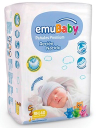 Emubaby Pañales Premium Talla RN | 40 un