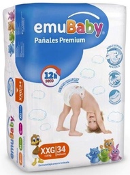 Emubaby Pañales Premium Talla XXG | 34 un