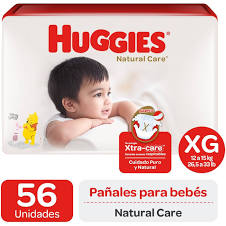 HUGGIES NATURAL CARE XG 56 UN