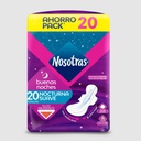 Toallas Nosotras Buenas Noches Tela Suave | 20 Unidades