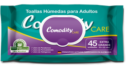 [TC701012] Comodity Care Toalla Húmeda Extra Grande | 45 Unidades