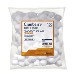 [AATOAL05] Cranberry Tórulas de Algodón 0,5g | Bolsa 100 un