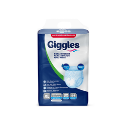 Giggles Pants Talla XL Alta Absorción | 30 UN