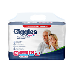 Giggles Pañal Anatómico Talla M  Alta Absorción | 30 Unidades