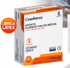 [AAAACA30] Cranberry Apósito Alginato de Calcio en Mecha 2 x 30 cm | Unidad