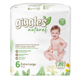 Giggles Natural Talla 6 (Extra Large) | 20 un
