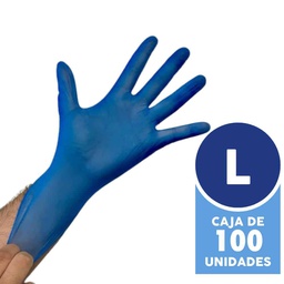 [ACGUVAZ4] TRESOR GUANTE VINILO L (AZUL)
