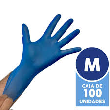 [ACGUVAZ3] TRESOR GUANTE VINILO M (AZUL)