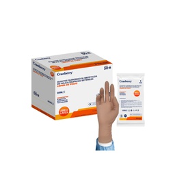 [ACGQLLC0] CRANBERRY GUANTE LIBRE LATEX ESTERIL 6.0 UNIDAD