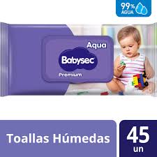 TOALLA HÚMEDA BABYSEC PREMIUM AQUA 45 UN.